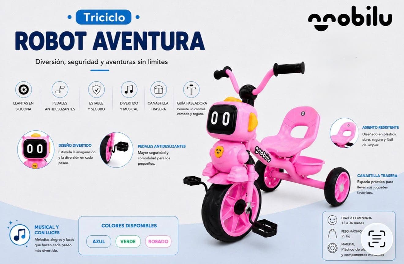 Triciclo Robot Aventura